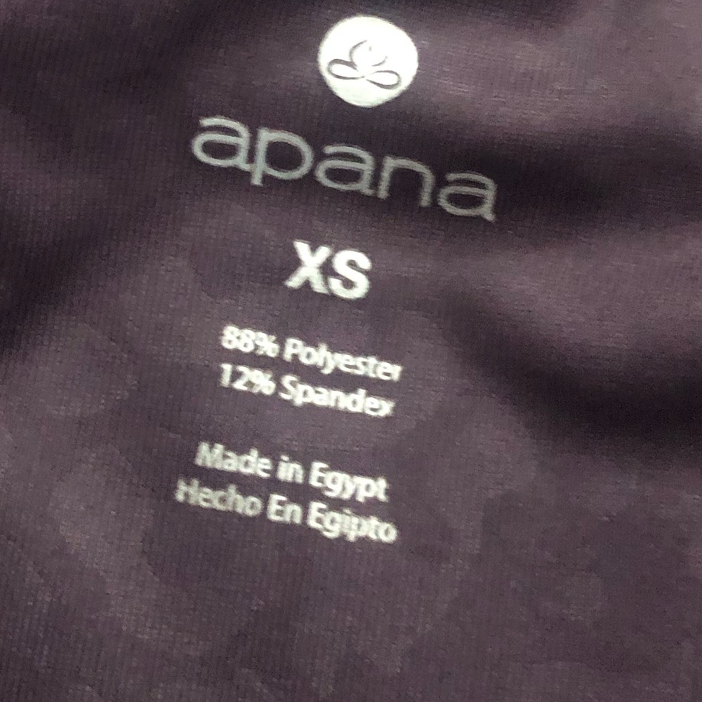 APANA leopard print purple leggings Sz. XS - Picture 3 of 6